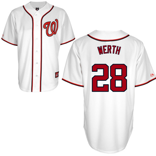 Jayson Werth #28 mlb Jersey-Washington Nationals Women's Authentic Home White Cool Base Baseball Jersey